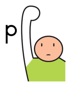 p